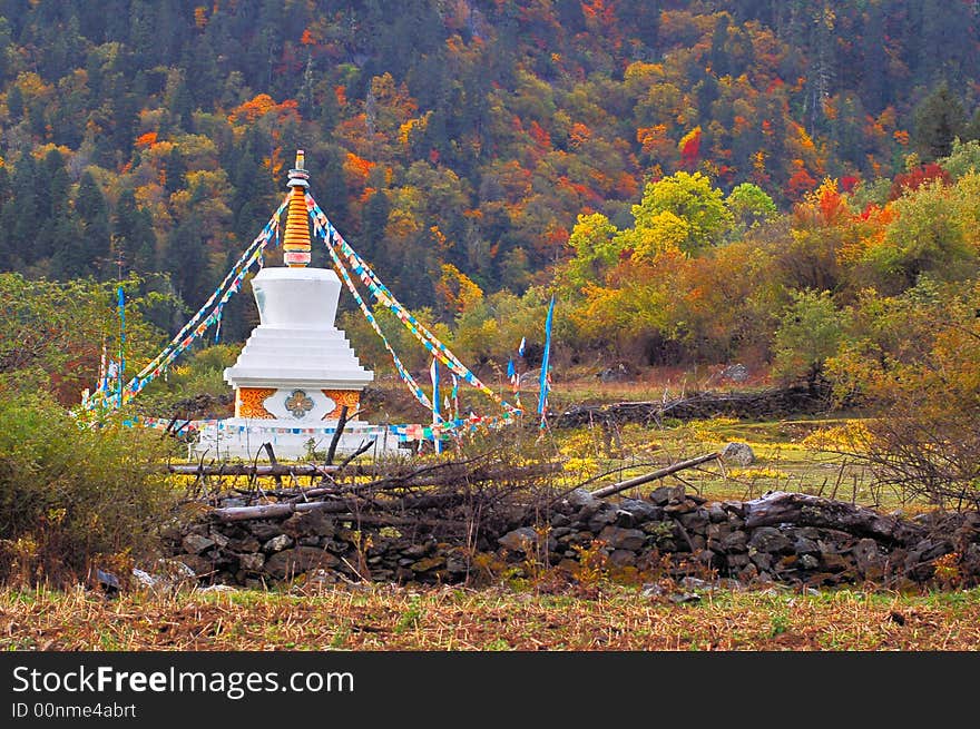 Tebit Tower And Flag