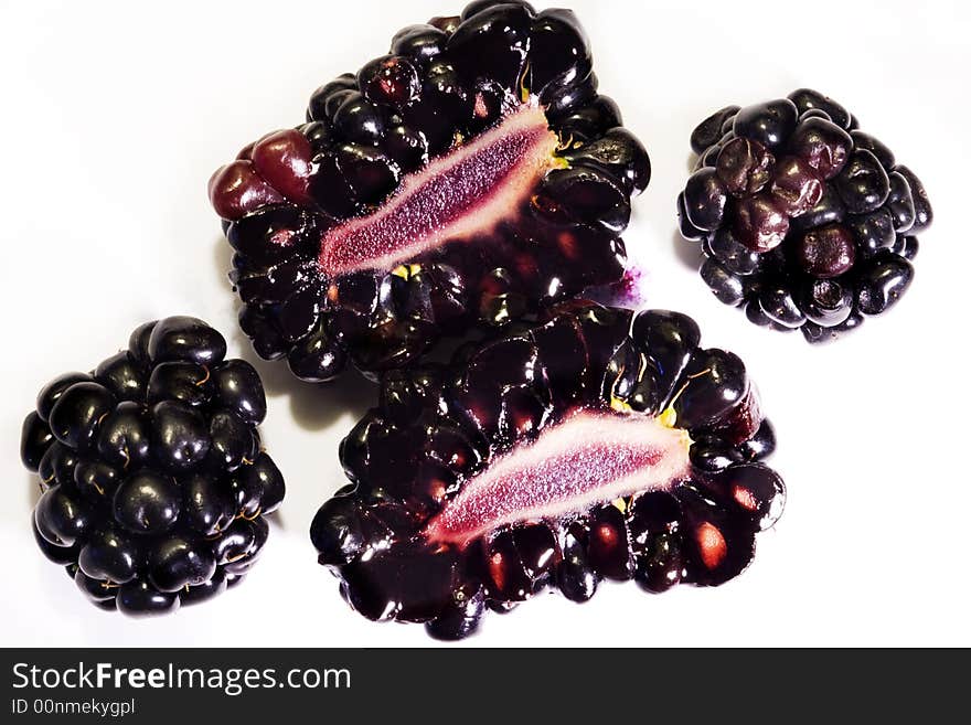 Blackberry Isolated With White Background