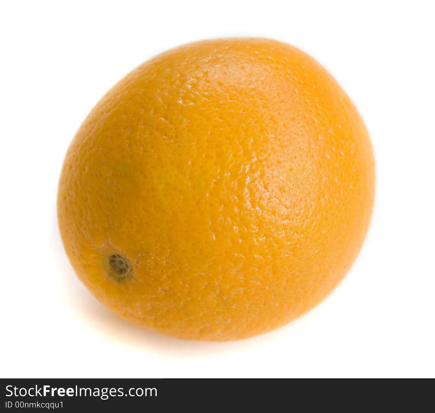 Orange fruit with white background