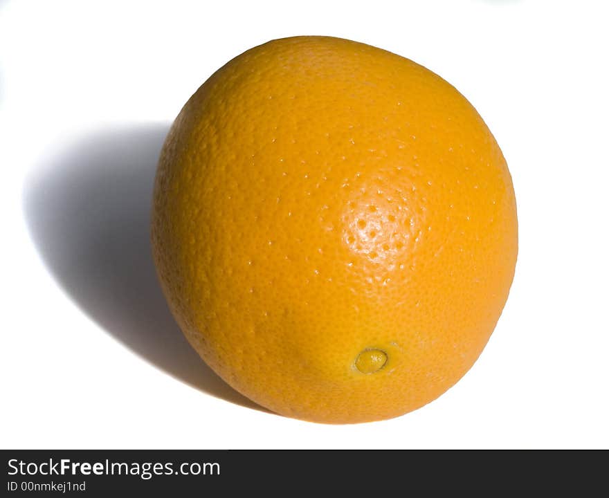 Orange fruit with white background