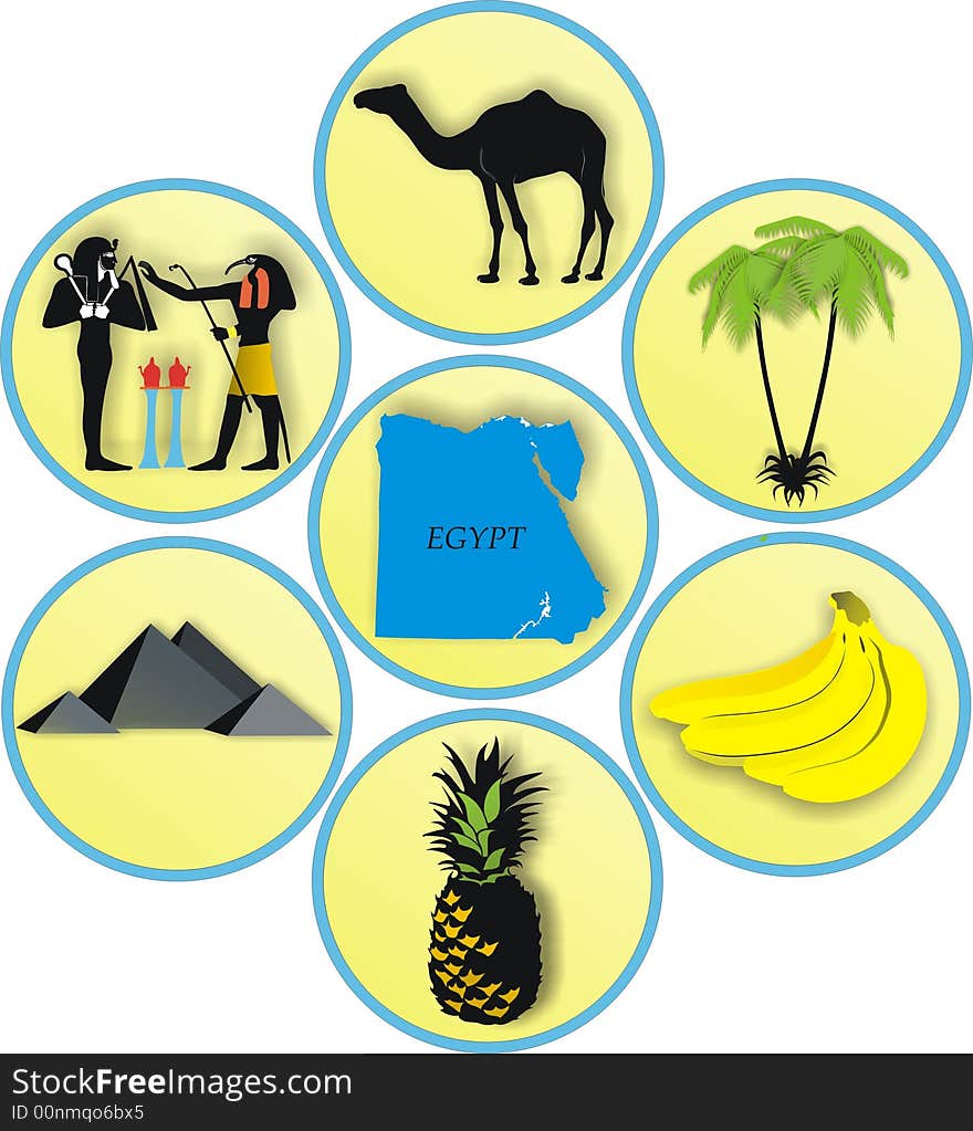 Images of sights, distinctive and historical things of Egypt. Images of sights, distinctive and historical things of Egypt