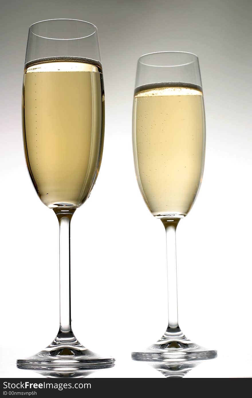 Elegant champagne glass - celebration, toast