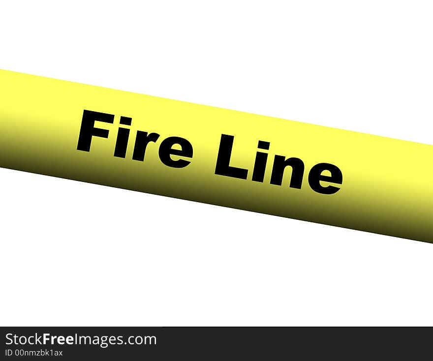 Yellow Fire Line Barrier Tape