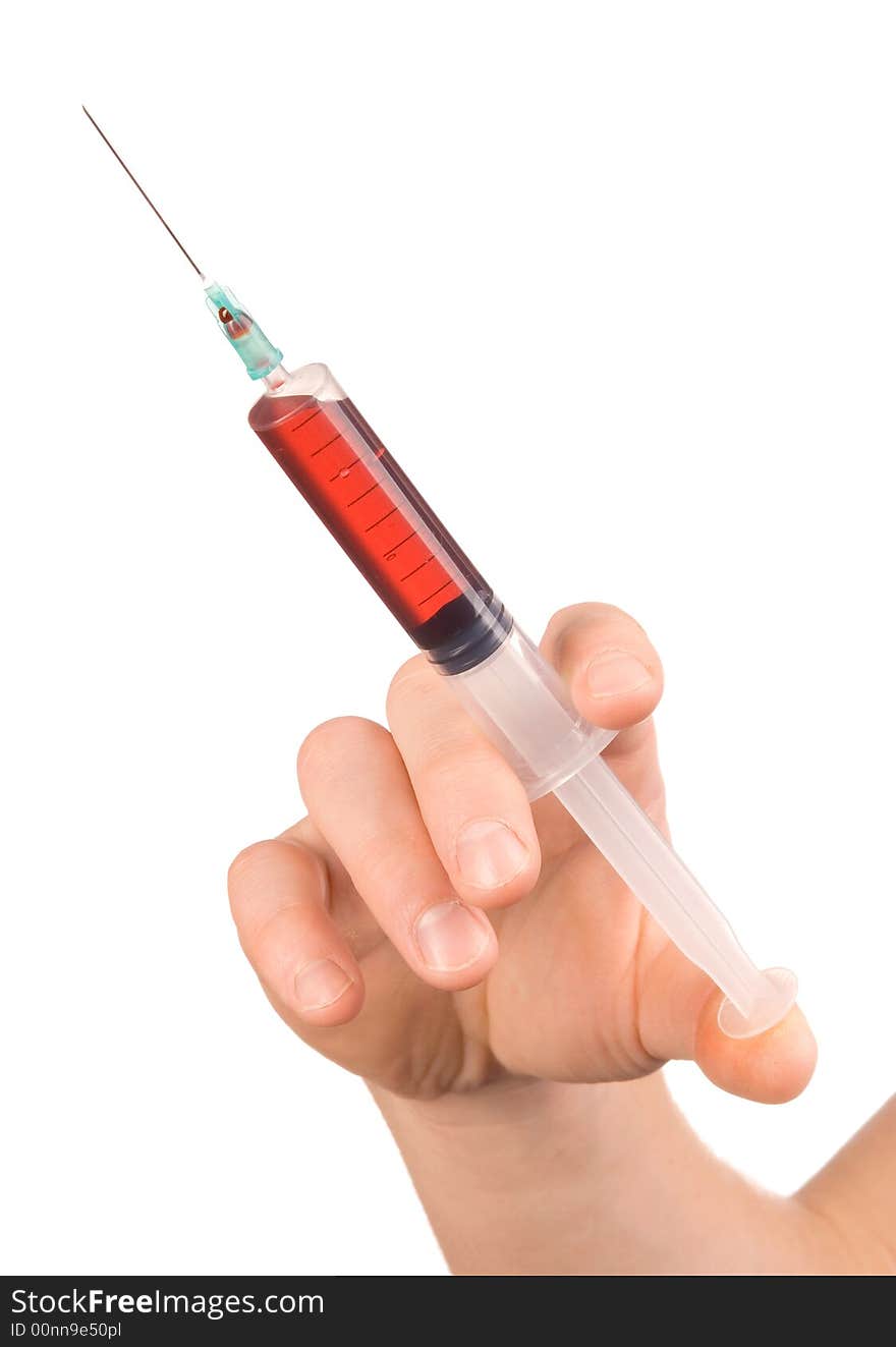 Hand With A Syringe