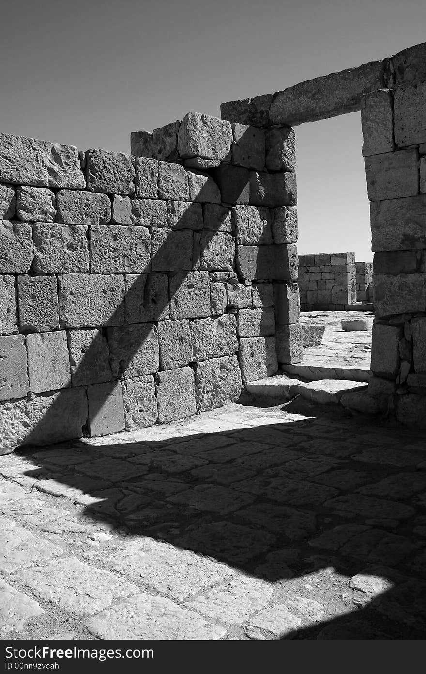 Reconstructed byzantine house in Avdat, Israel. Reconstructed byzantine house in Avdat, Israel