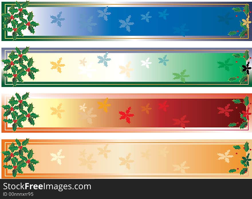 Vector banners for christmas holidays. Vector banners for christmas holidays