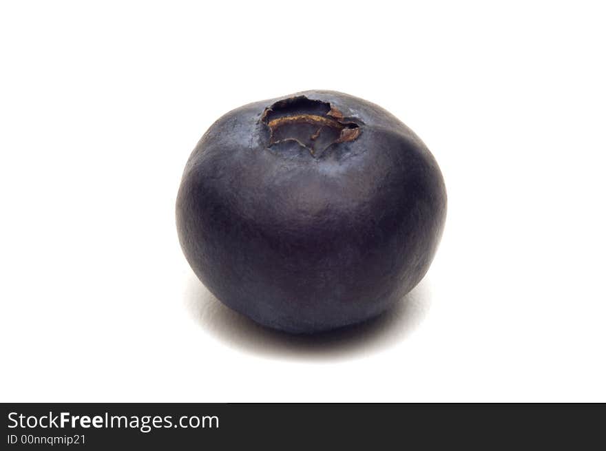 Bilberry On White Background