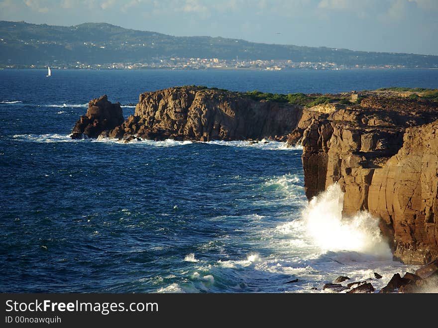 Cliffs Of S.Antioco Island