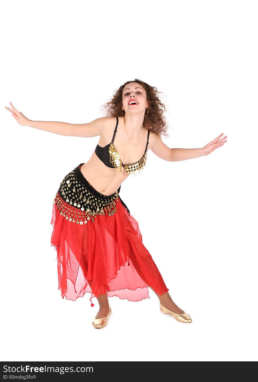 Red Belly Dance Woman