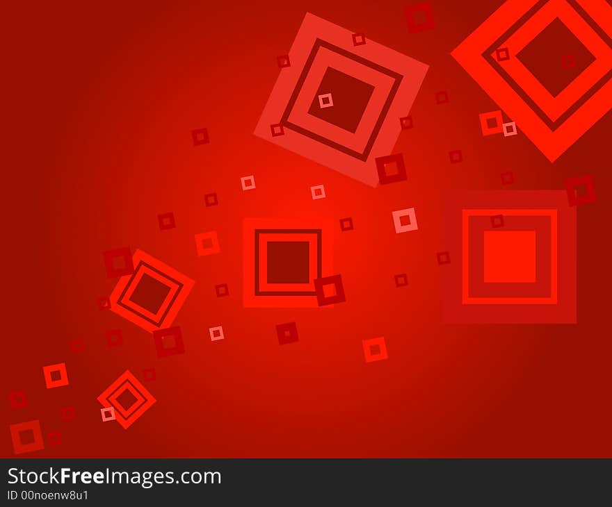 Red light squares on red gradient. Red light squares on red gradient