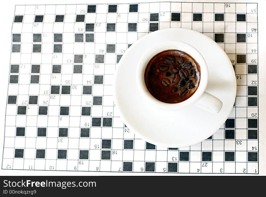 Coffee and crossword