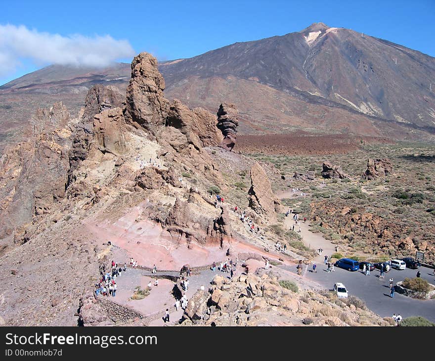 Weird mountain formations