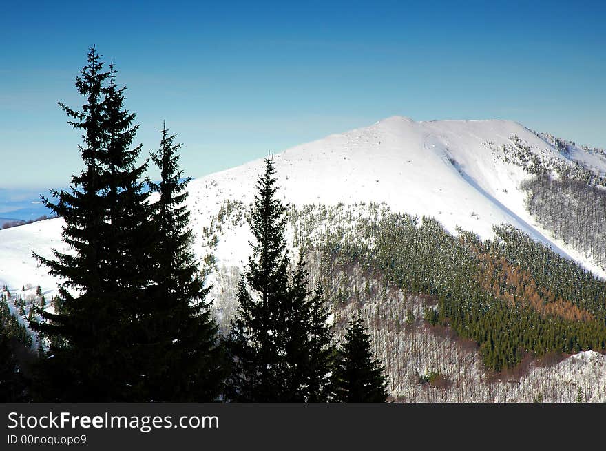 Winter landscape, Mala Fatra, Slovakia