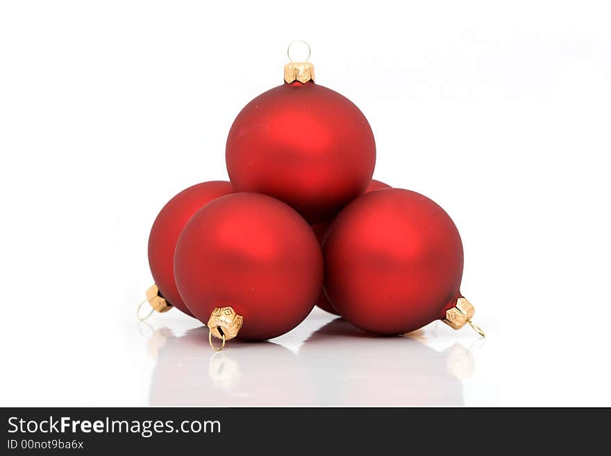 Red christmas balls