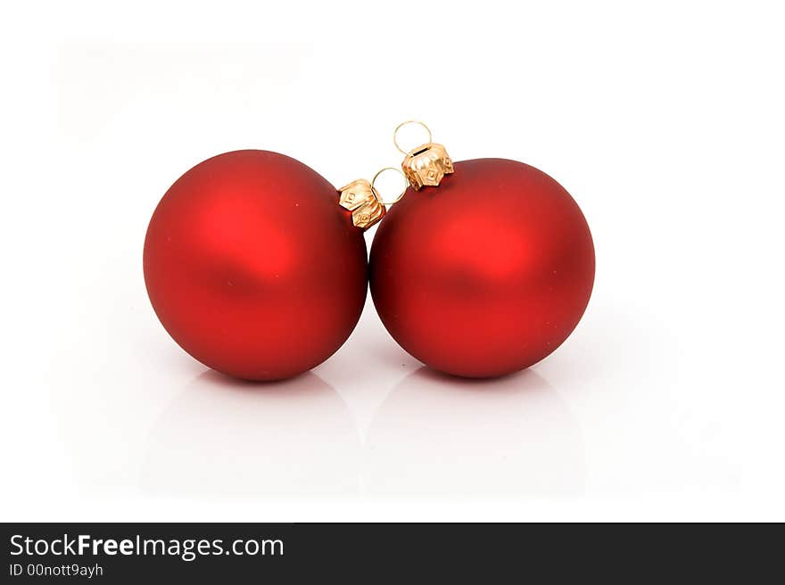 Red christmas balls