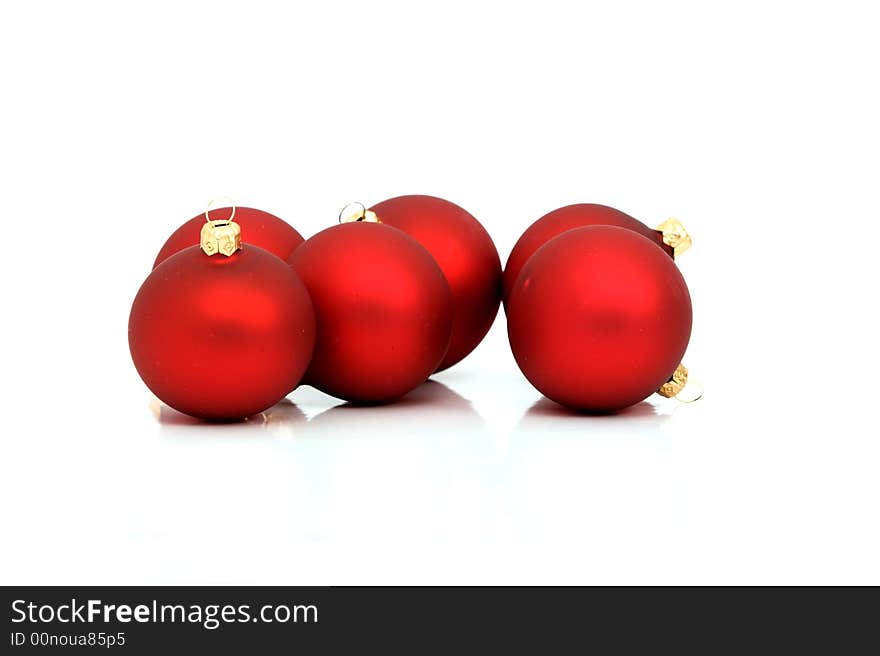 Red christmas balls