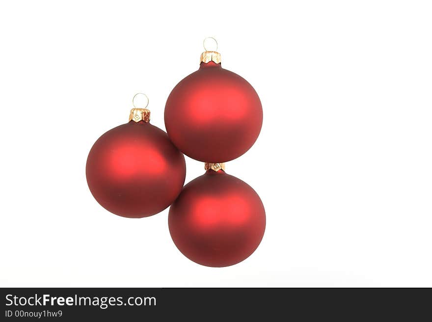 Red christmas balls