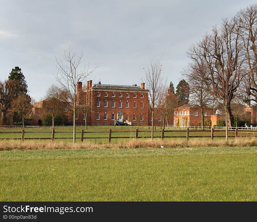 Autumn scene of an Historic Engliish Country Manor House. Autumn scene of an Historic Engliish Country Manor House