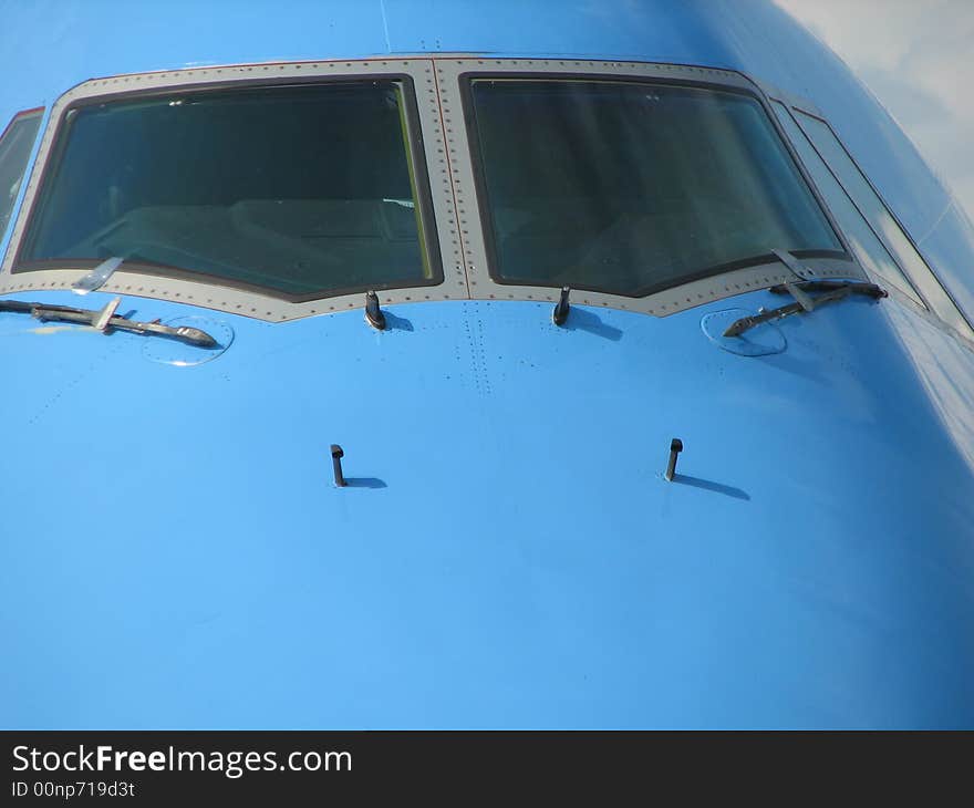 A close-up of a cabin from a commercial airplane. A close-up of a cabin from a commercial airplane