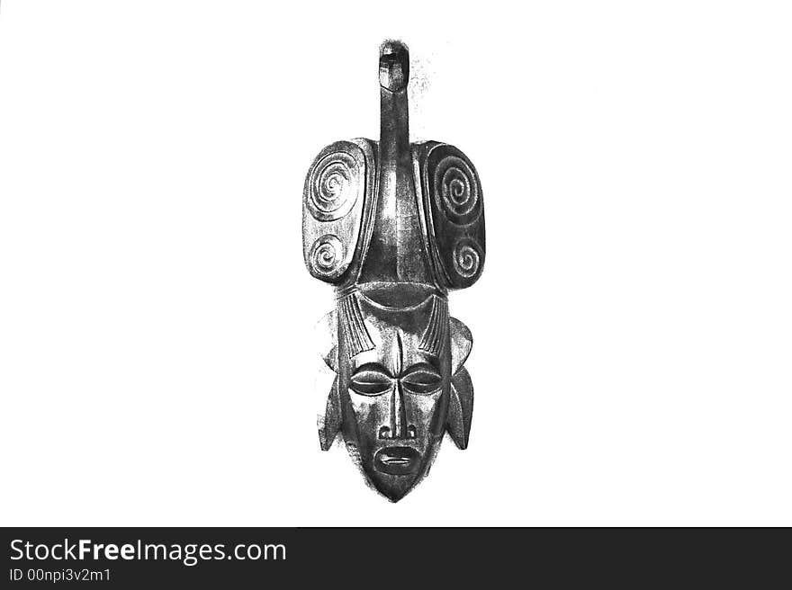 The mask of african tribe