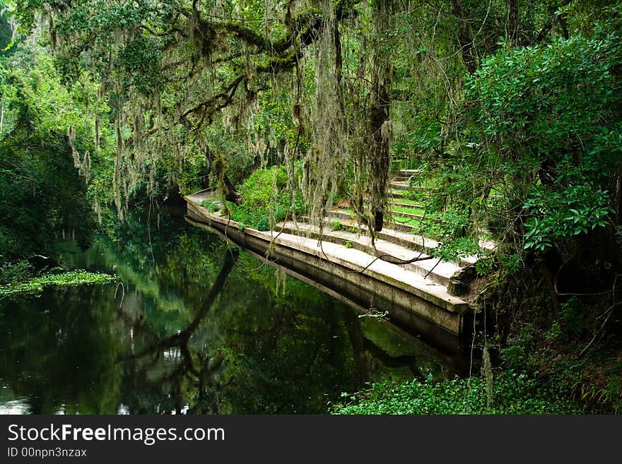 Fishing pier in a state park, Florida. Fishing pier in a state park, Florida