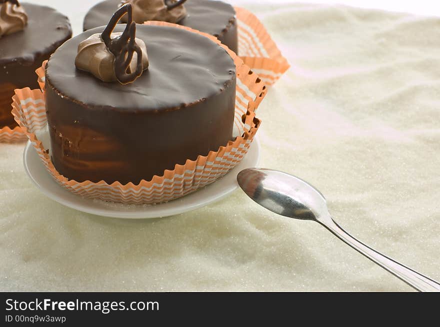 Three chocolate cake