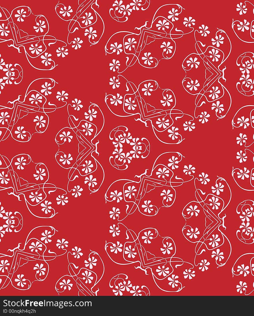 Abstract floral ornament ( seamless wallpaper )