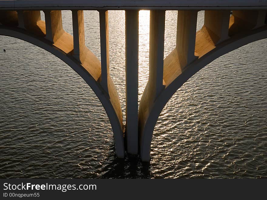 The bridge in the autumn