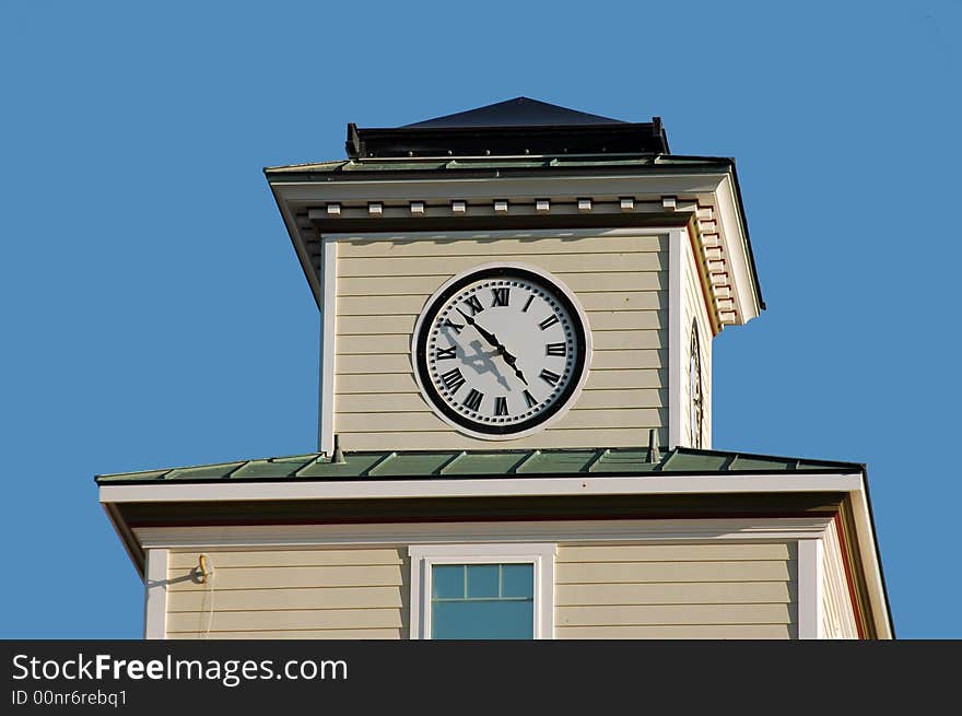 Restored clock tower in Pacifica California