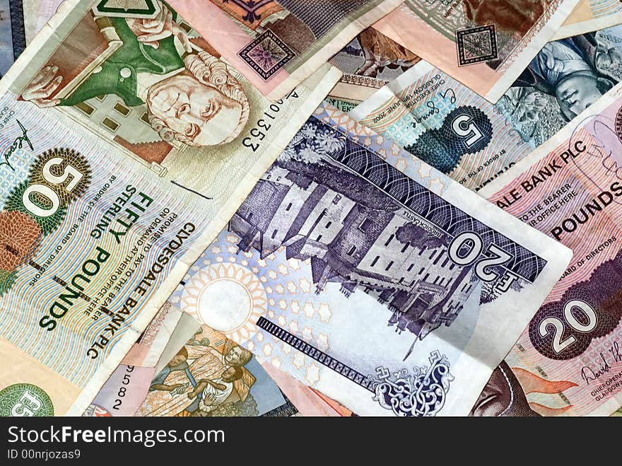 Uk Bank Notes various amounts 10 20 50 5