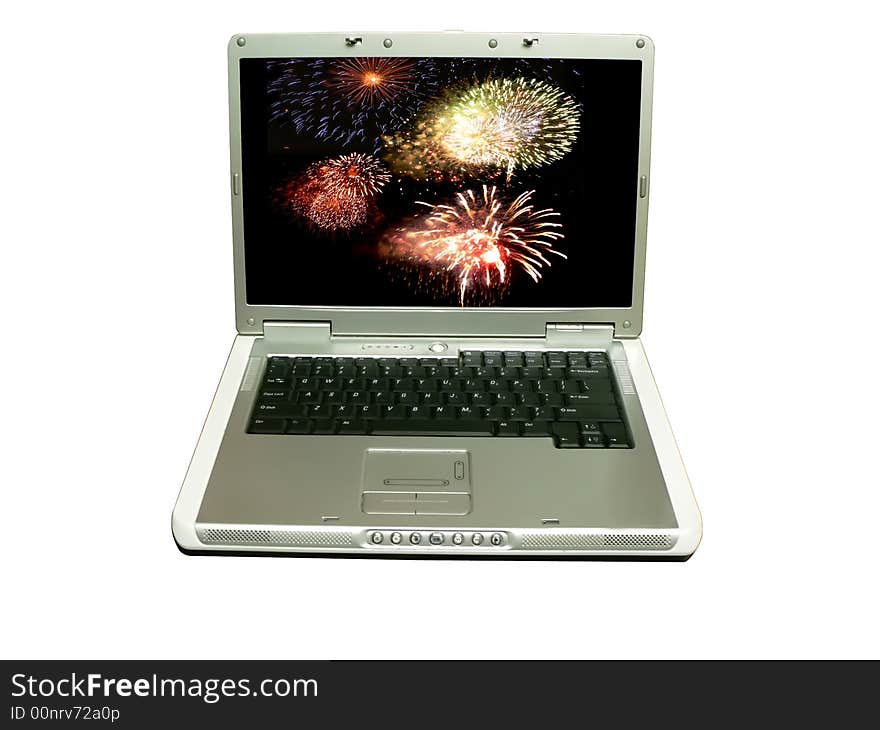 Computer2 - Laptop Fireworks