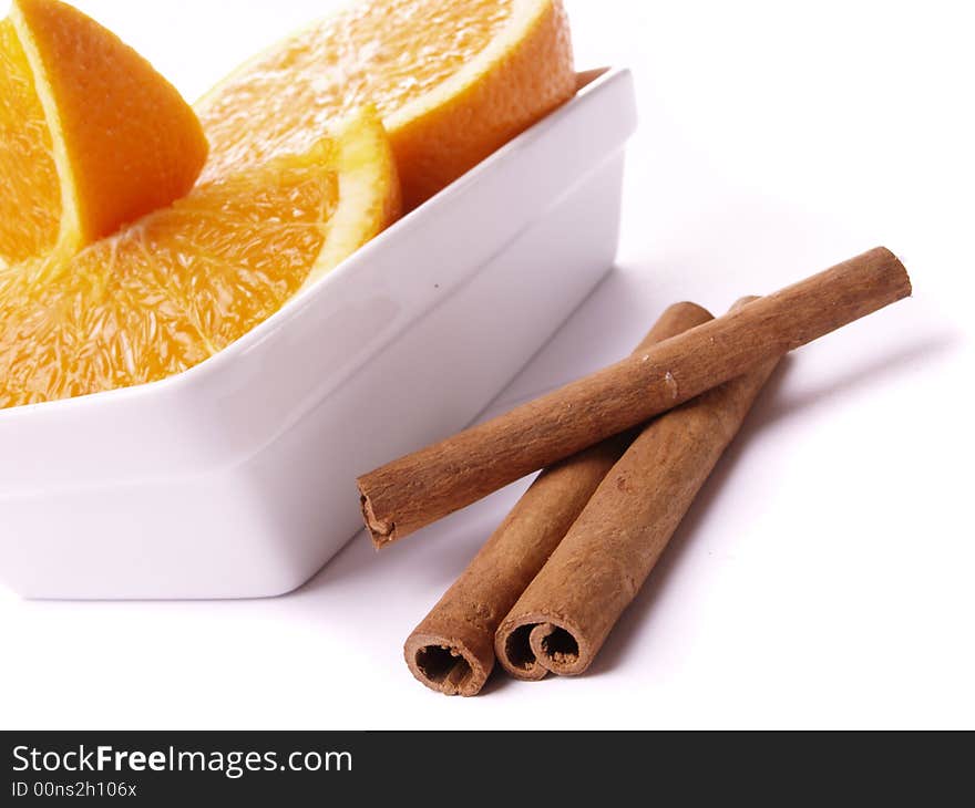 Oranges and cinnamon