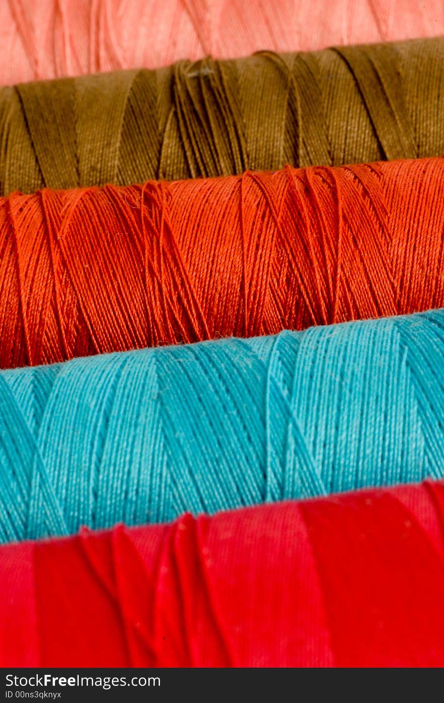 Yarn spools make a good abstract for colors. Yarn spools make a good abstract for colors