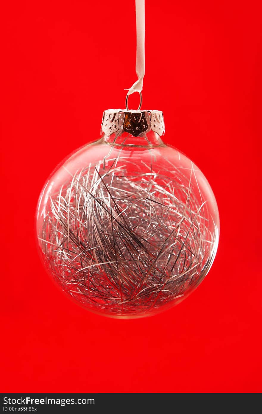 Clear Christmas Ornament