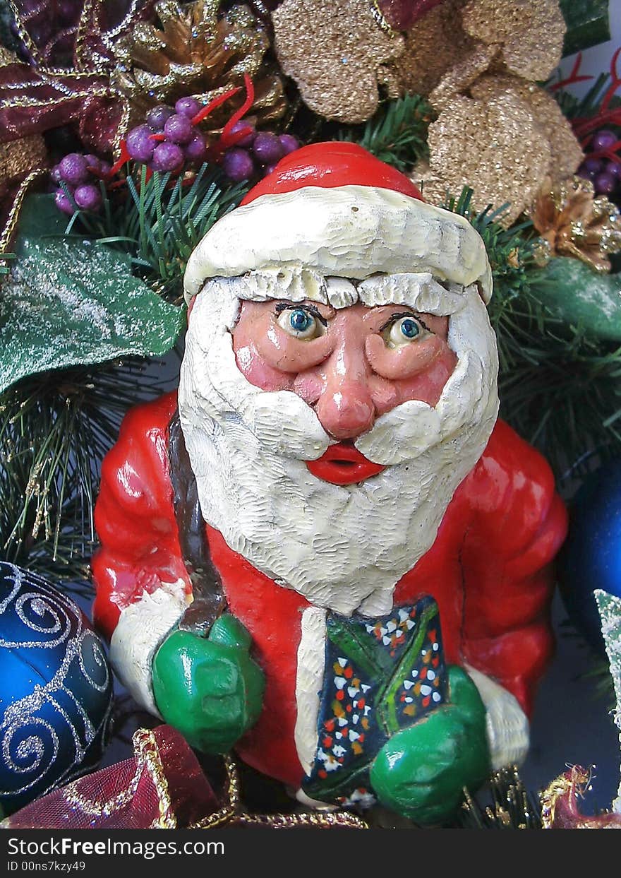 Santa Claus in all kind of moods,handmade,unique,p