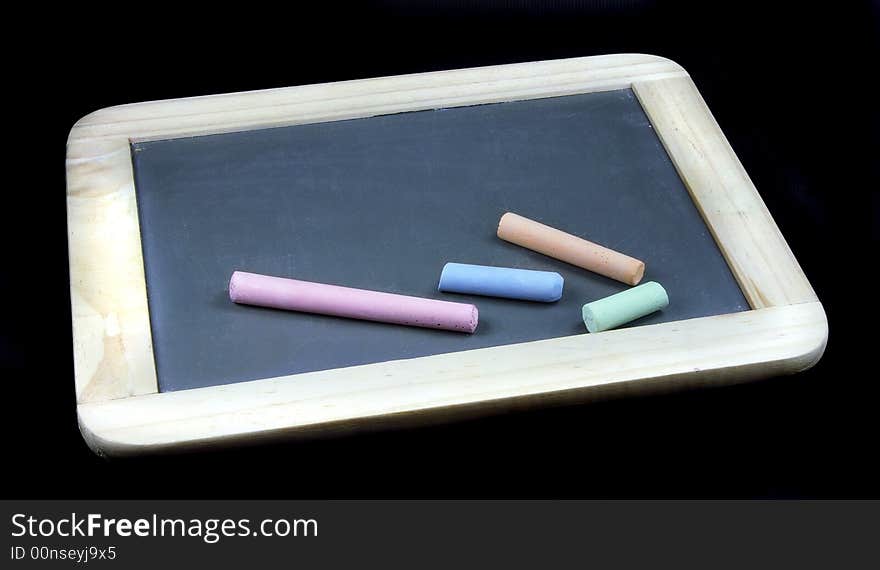 Blackboard With Chalk