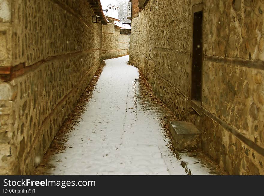 Bansko is winter, ski resort in Bulgaria, Europe.