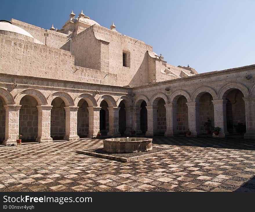 Courtyard at Arequipa, Peru