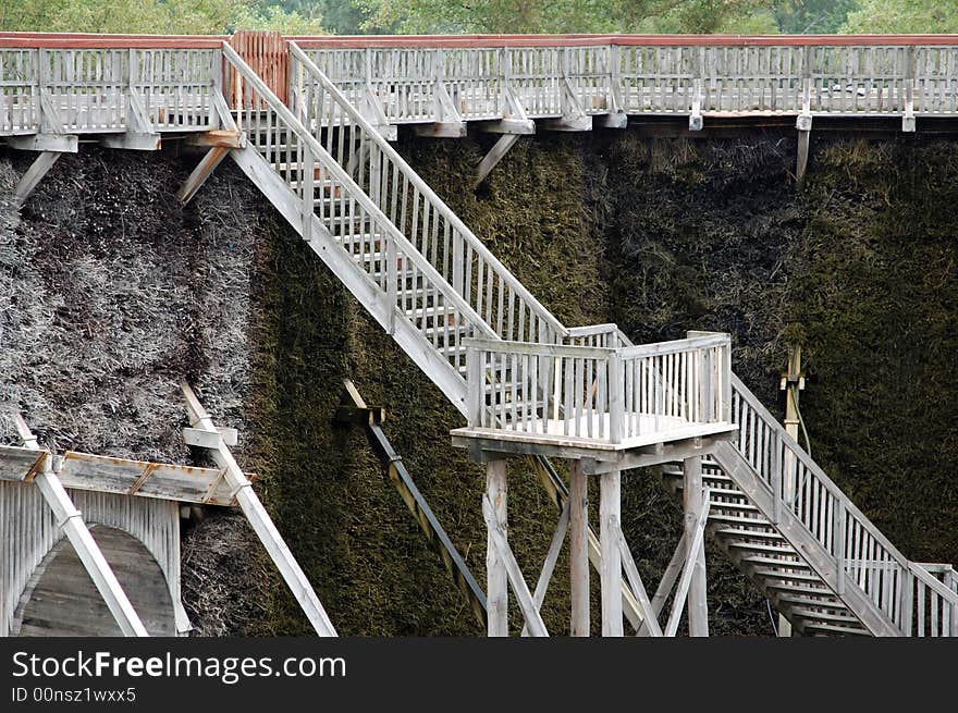 Saline graduation tower - stairs