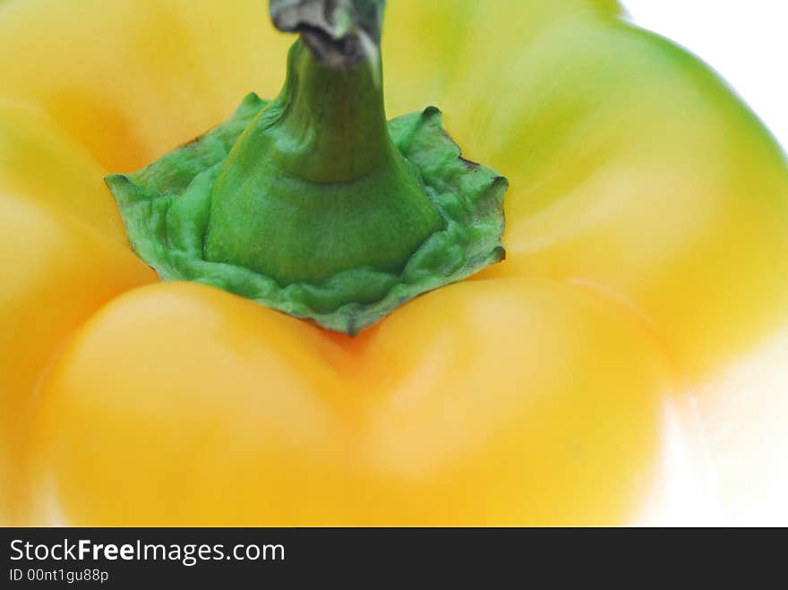 Close up of yellow pepper