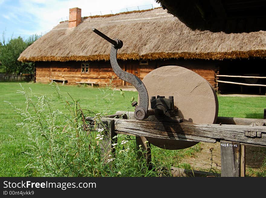 View of propulsion wheel used many years ago