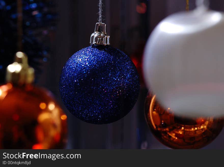 Christmas-tree decorations. Narrow depth of field. Christmas-tree decorations. Narrow depth of field.