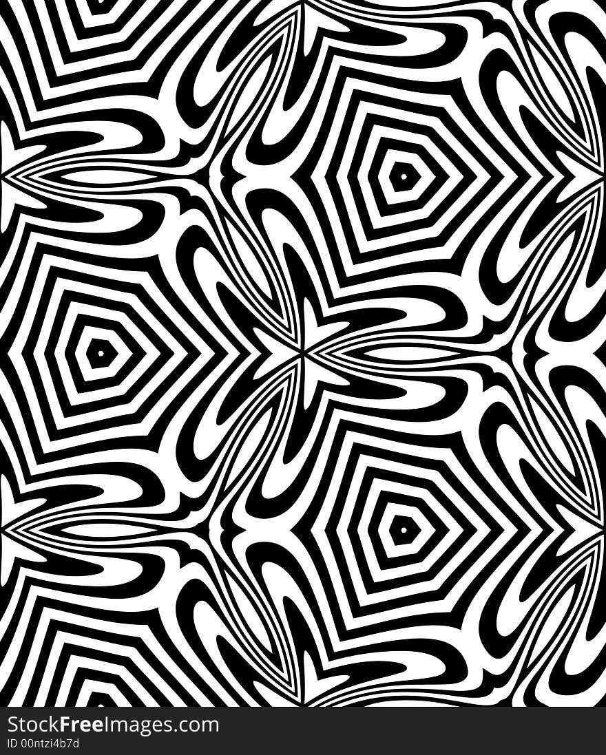 Abstract seamless black-and-white pattern - graphic illustration. Abstract seamless black-and-white pattern - graphic illustration