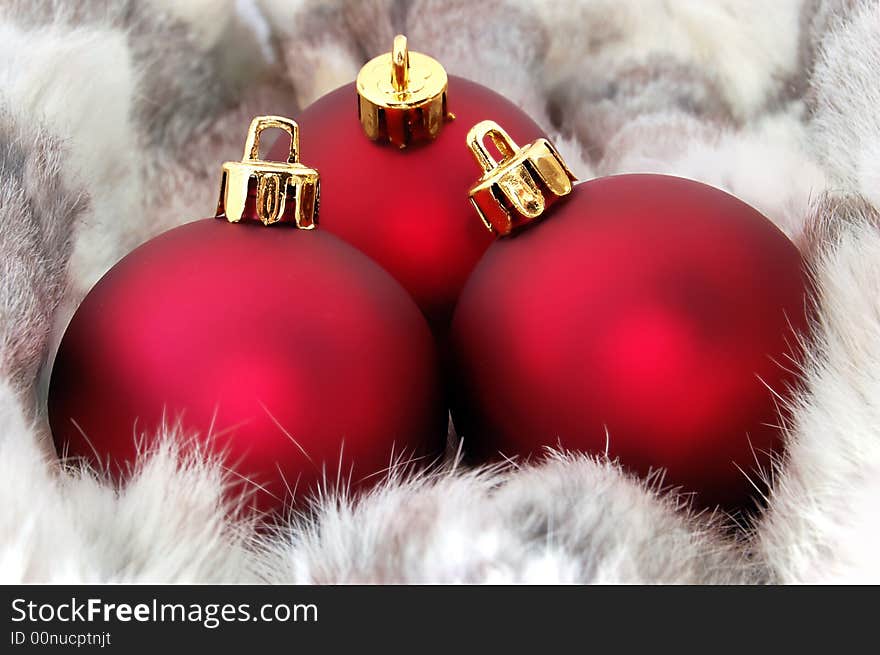 Red christmas balls