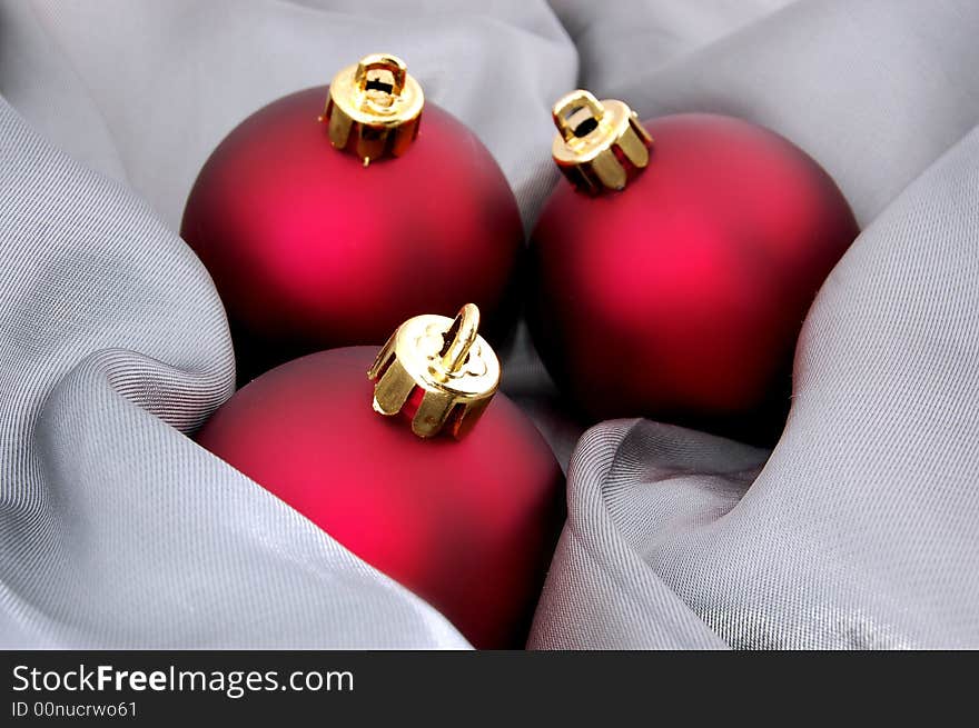 Red christmas balls