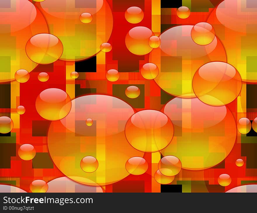 Abstract background with transparent shapes