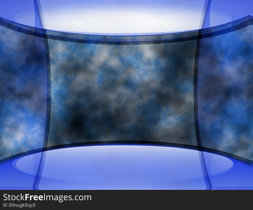 Abstract background with transparent shapes