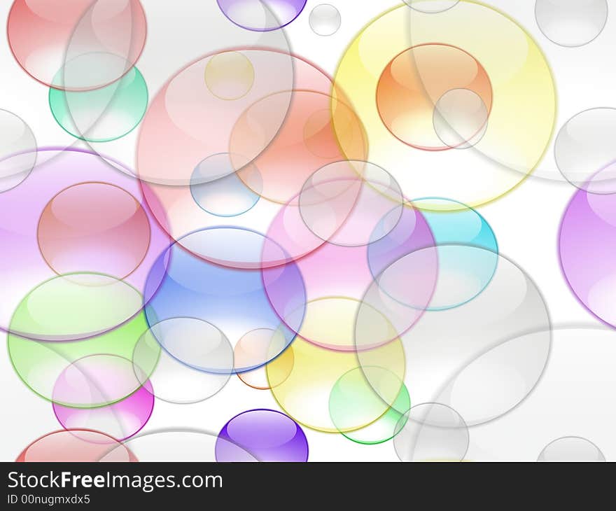 Abstract background with transparent shapes