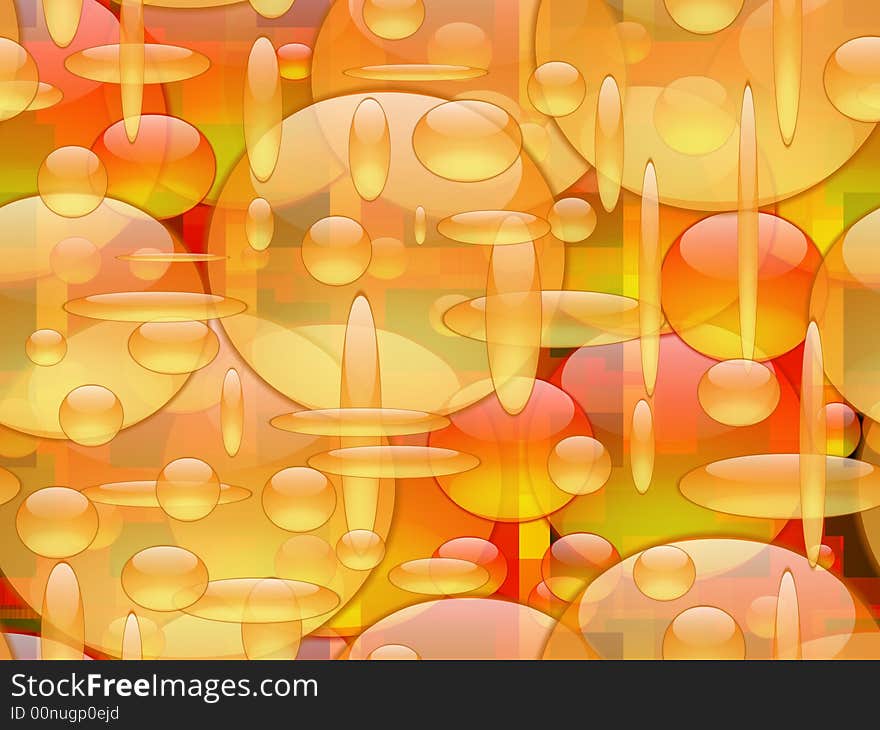 Abstract background with transparent shapes