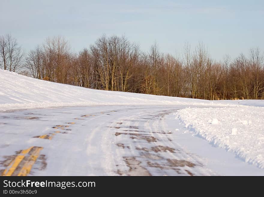 Snow Covered Road